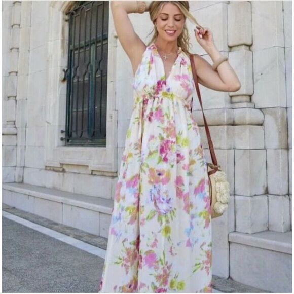 Zara floral multicolor sleeveless dress M - Picture 1 of 10